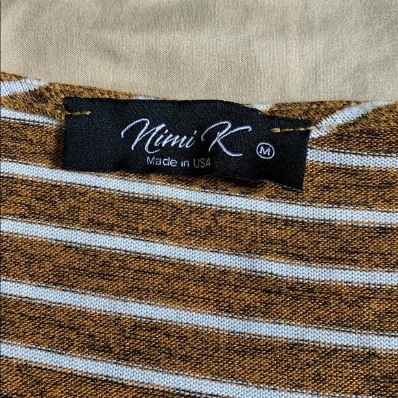 Nimi K Striped Long Sleeve Dress - Picture 2 of 4